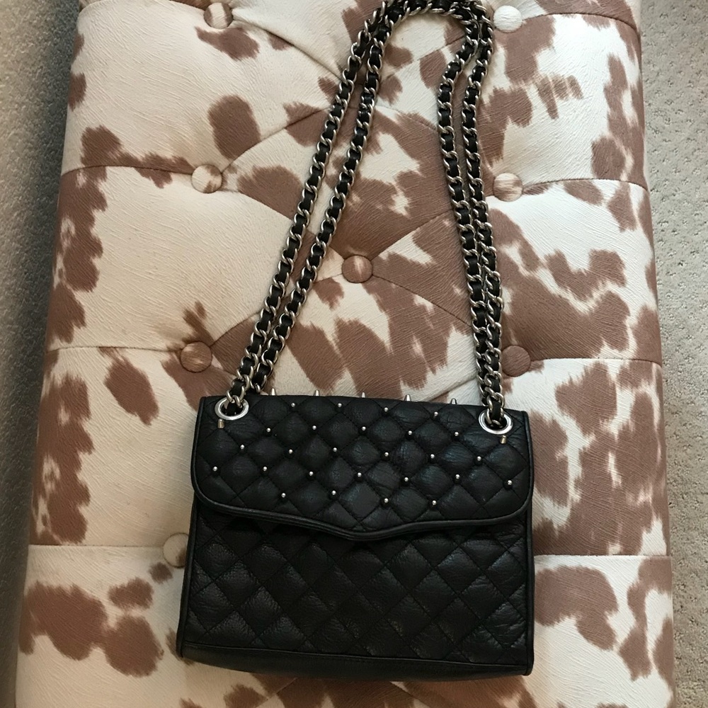 Rebecca Minkoff Quilted Black Studded Bag
